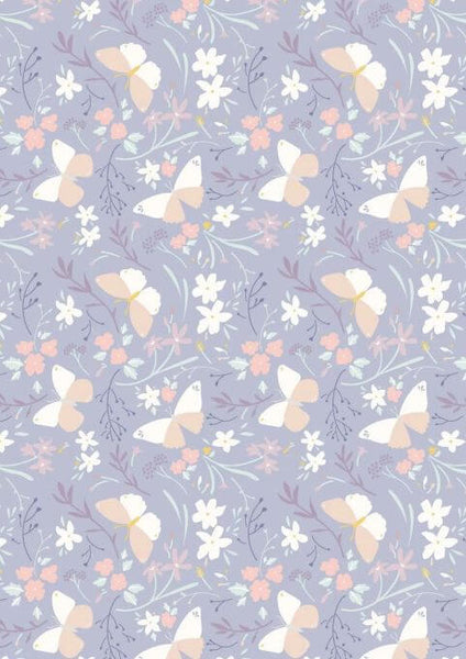 Pure Cotton Craft Heart of Summer Butterfly dance lilac grey CC3.3