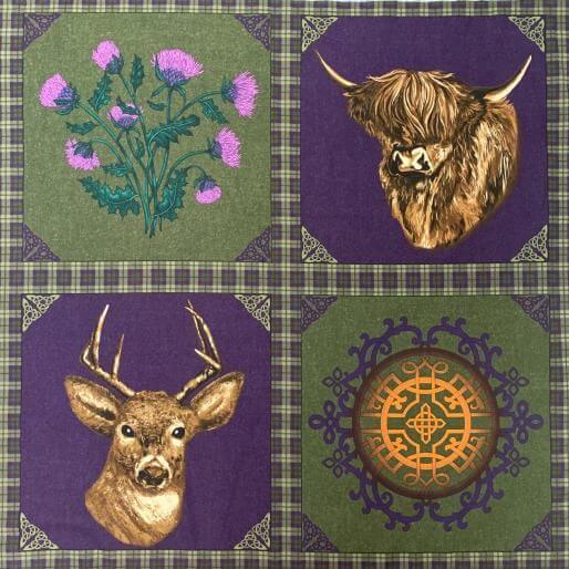 Pure Cotton Craft The Highlands by Littondale The Highlands Celtic Panel 801-00