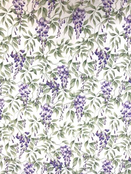 Pure Cotton Prints Prints - Exclusive To Edinburgh Fabrics Purple Wisteria