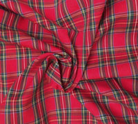 Tartans Cotton Check Red & Green\Yellow CT2