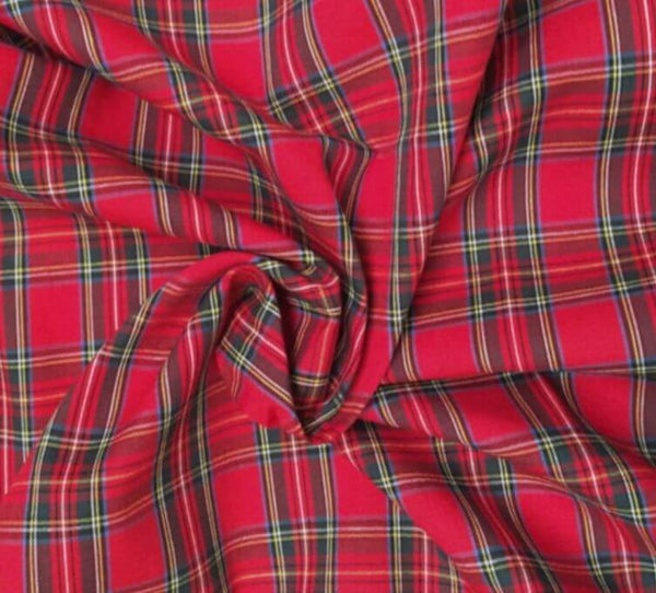 Tartans Cotton Check Red & Green\Yellow CT2