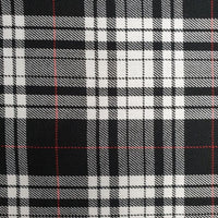 Tartans Poly-viscose Black & White - Design 34