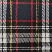 Tartans Poly-viscose Black & White\Red - Design 59