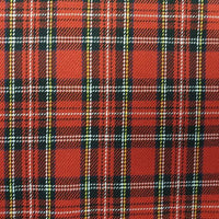 Tartans Poly-viscose Red & Black - Design 35