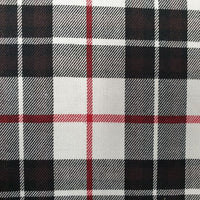 Tartans Poly-viscose White & Black\Brown - Design 56