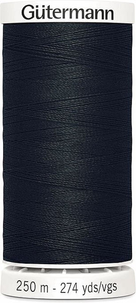 Threads Black and White 250 Metre Thread Reel Black 250m Gutermann Sew-All