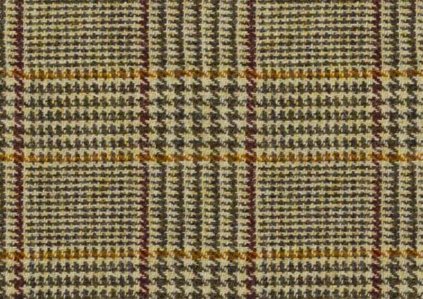 Wool And Tweed Harris Tweed 150 Checks, Stripes and Dogtooth Brown and Beige Dogtooth Check HT-150-25