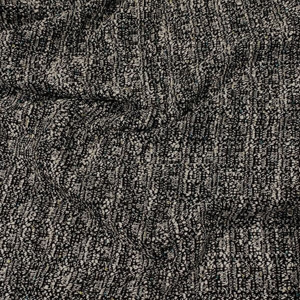 Wool And Tweed Wool Blends Tweed Knit Black